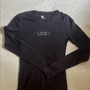 GAP Black Long Sleeve Tee